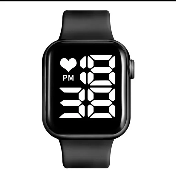 Black LED Digital Watch - Picture 2 of 12